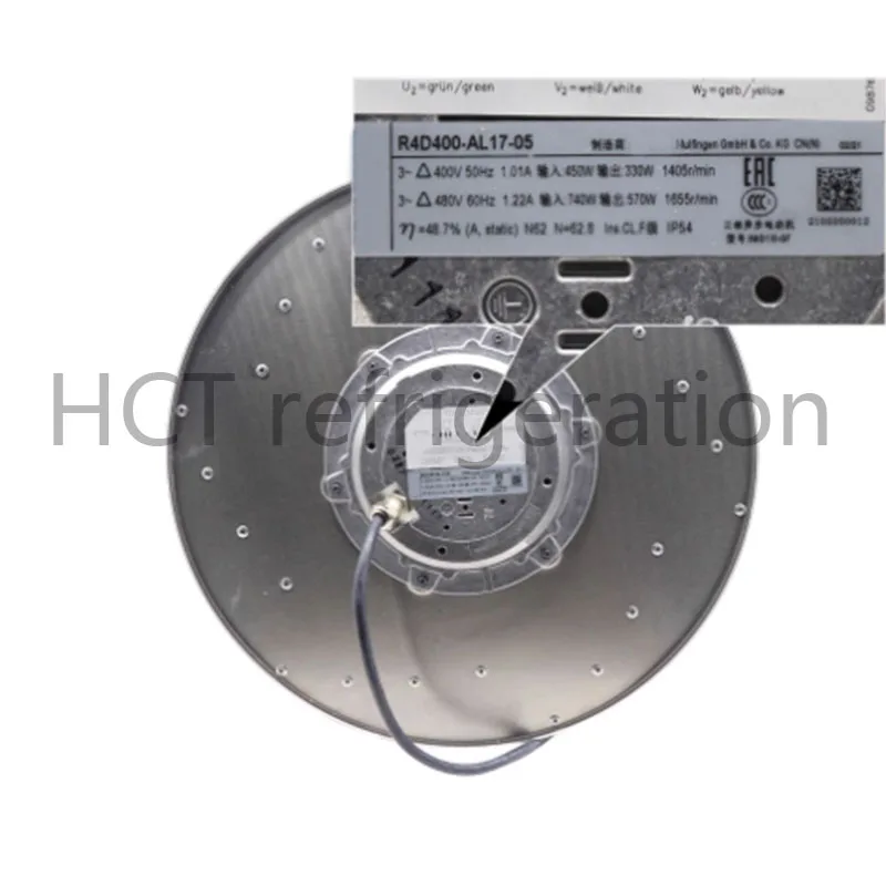 Brand new genuine product!!! Brand New Original R4D400-AL17-05 400/480V 50/60Hz 1.01/1.22A 450/740W 1405/1655r/min 400Pa Fan