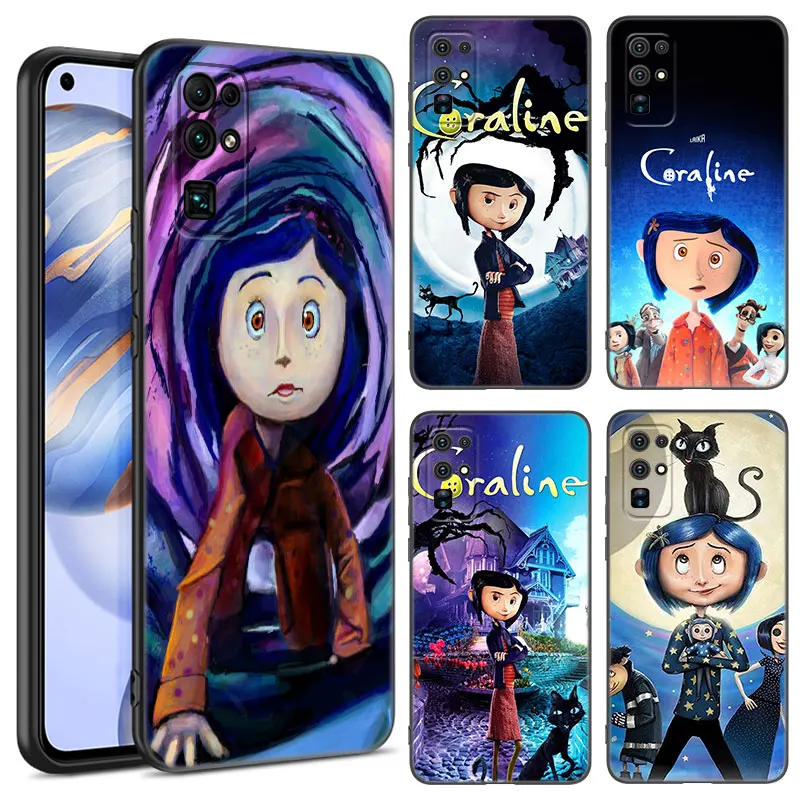 The Coraline Door Black Phone Case For Honor 70 90 200 Magic 4 5 6 Lite X5 X6A Plus X6S X7A X8A X8B X6 X7 X8 X9 4G X9A X9B 5G