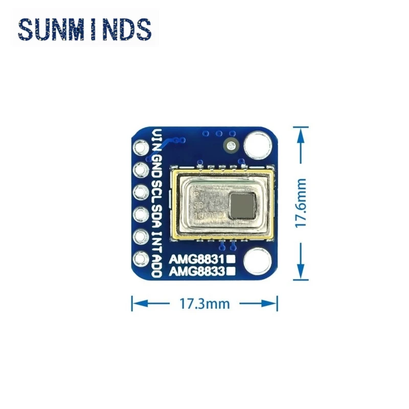 1 peça amg8833 ir 8x8 módulo sensor de temperatura de matriz de imagem térmica para raspberry pi GY-AMG8833