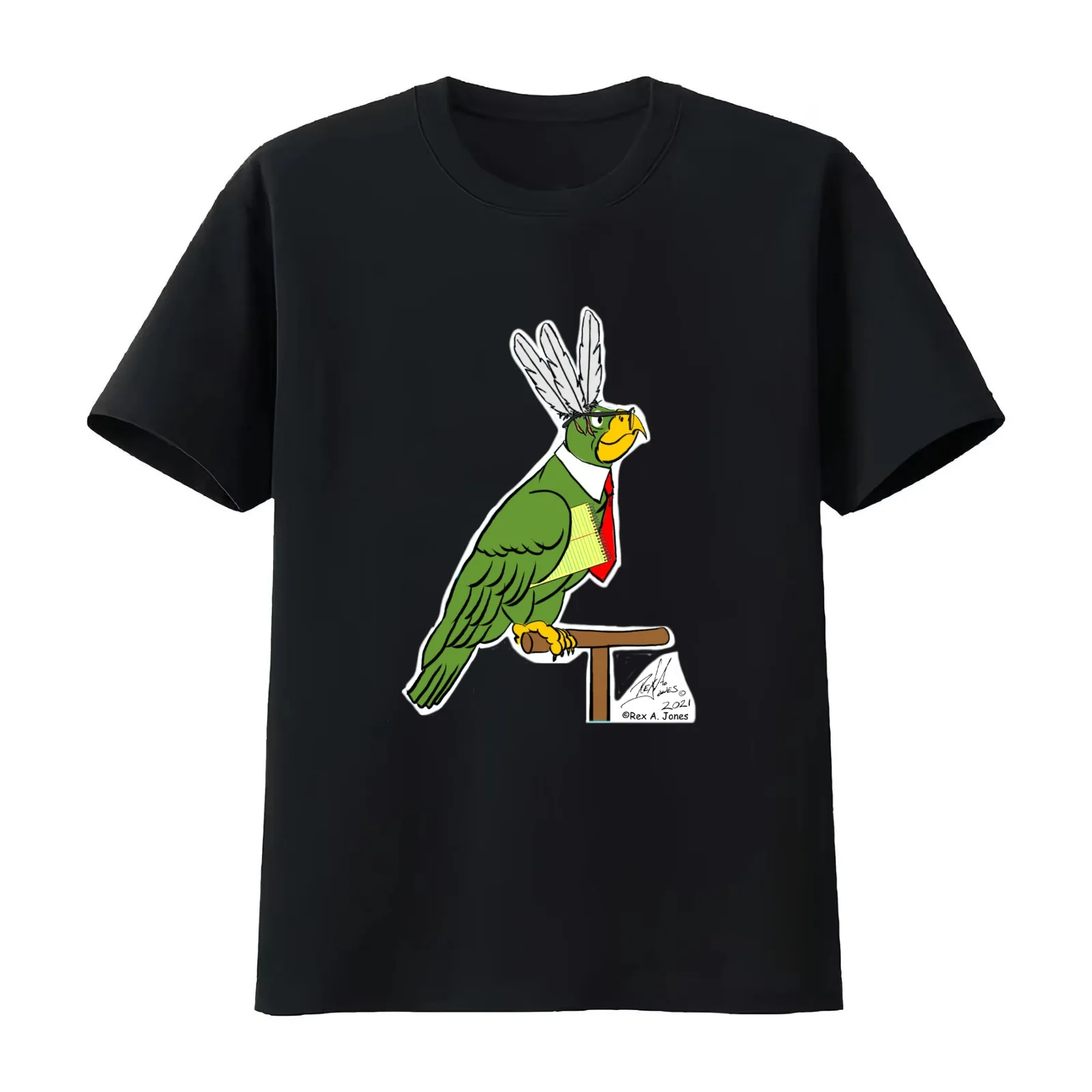 Oscar as a Secretary Bird T-Shirt Summer Casual Cotton Tee Oversized Streetwear Tops Vintage Graphic Print Unisex Men Women