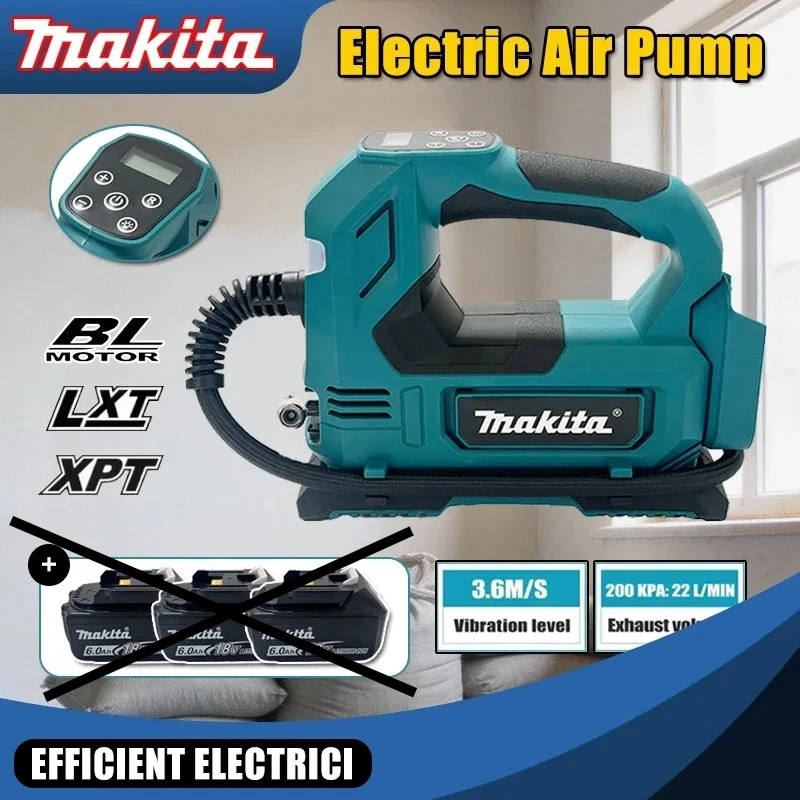 

Makita brushless air Pump Cordless Air Inflator: 18V 20V Portable Tyre Pump with Digital Display for Cars & Motorcycles Tool