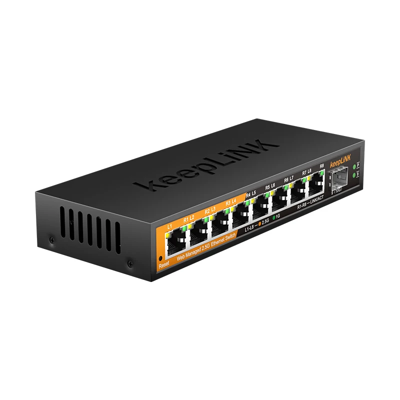 Imagem -02 - Keeplink-switch Ethernet Gigabit Portas Portas 25 gb Ethernet Porta 10g Sfp +