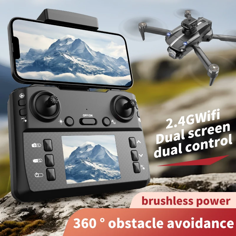 

2025 S182 Folding Brushless Motor GPS Drone Dual Camera Optical Flow Positioning Four-sided obstacle avoidance children's toys