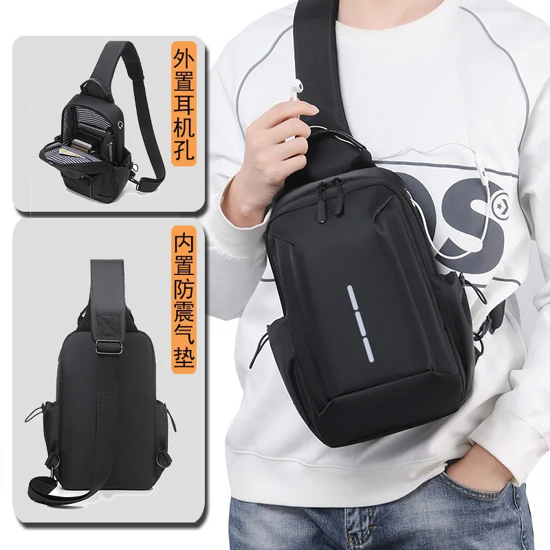 Crossbody bag, men's shoulder bag, chest bag, sports bag