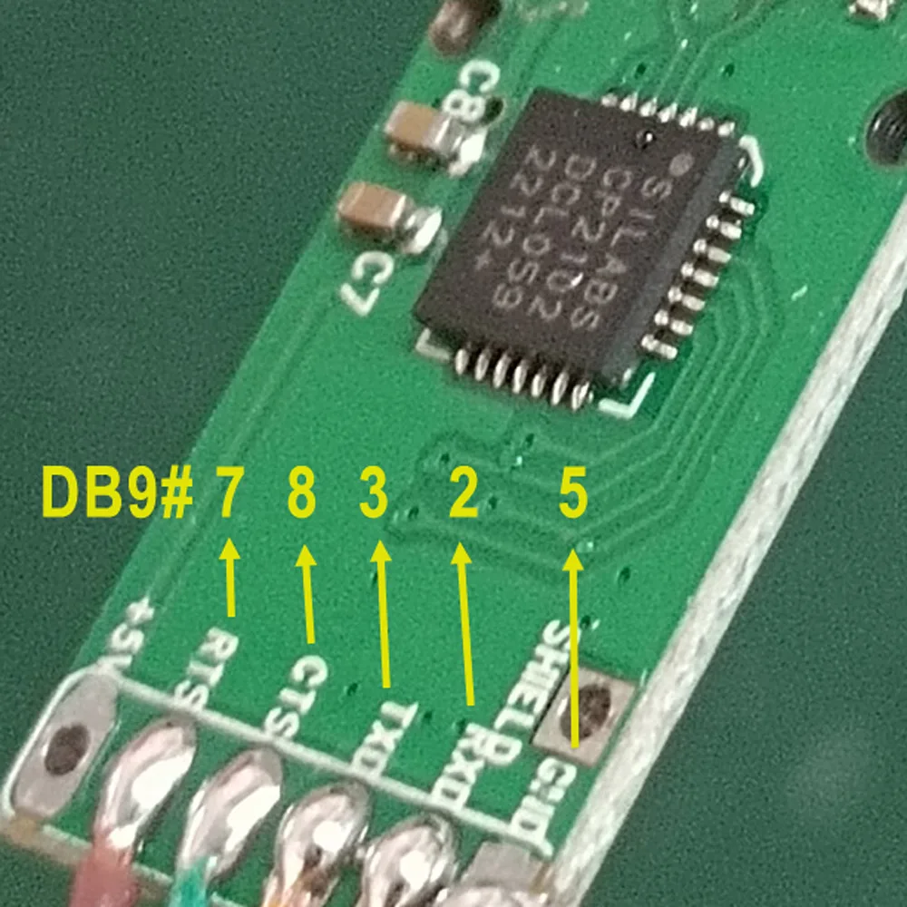cp2102 usb to rs232 Serial Adapter with TXD RXD CTS RTS GND VCC for BMS/PLC/Controller/Radio/Printer to PC Interface Cable DIY