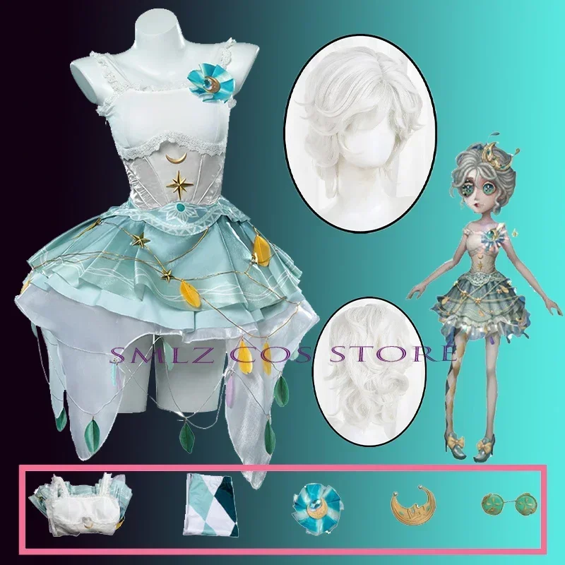 Margaretha Zelle Cosplay Game Identity Ⅴ Female Dancer Costume Gorgeous Lolita Dress Socks Glasses Party Sweet Uniform for Girl