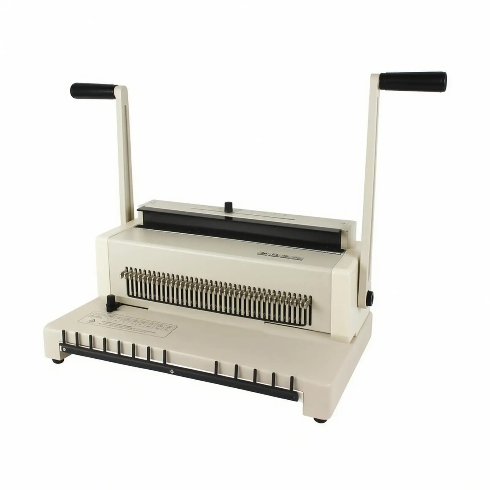 Manual Wire-Binding and Paper-Punching Machine Versatile Manual Document Punch with Wire Binding for Teachers, Students, Print