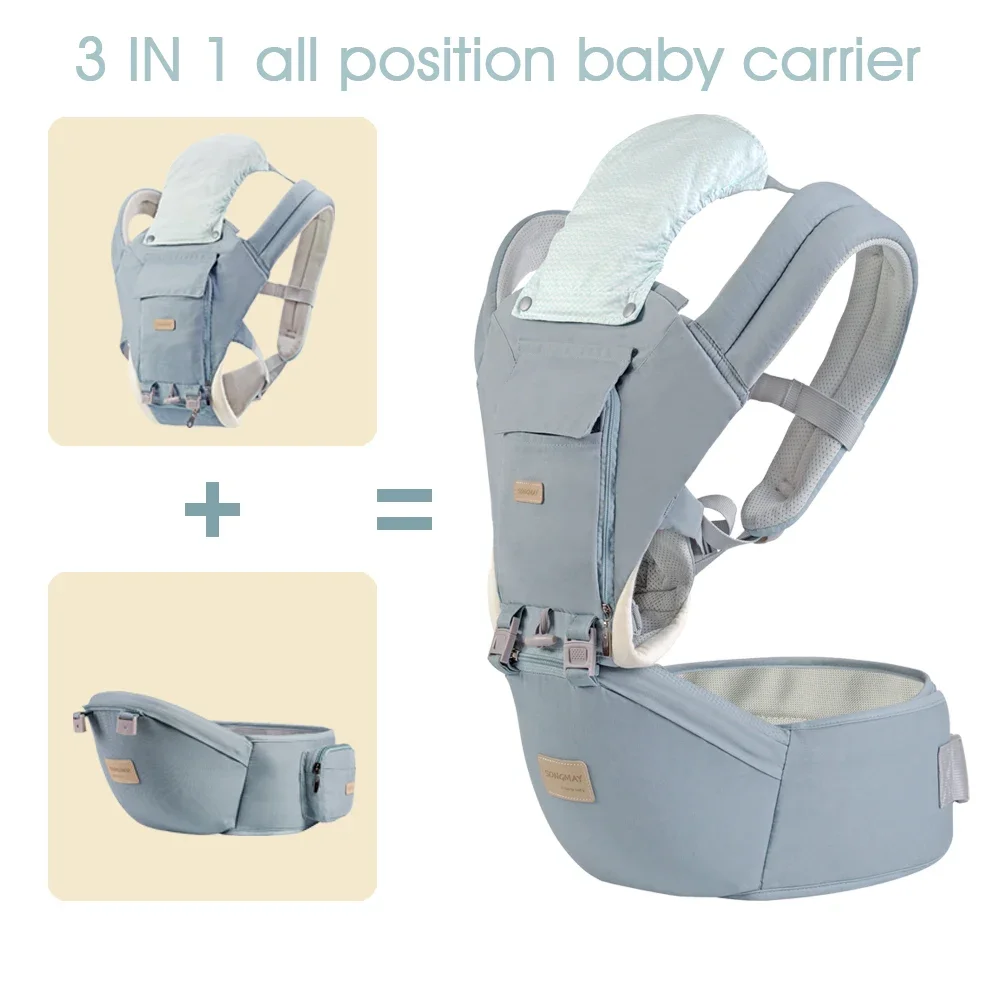 0-36 Months 100% Cotton Hipseat for Newborn Baby Carriers Multifunctionals Loading Bear 20Kg Ergonomic Kid Sling AG0006