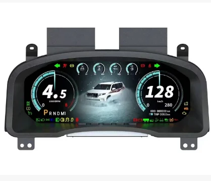 Car LCD Digital Speedometer Auto Meter Dashboard Panel Cluster for    Land Cruiser Prado 120 LX470 2003-2010