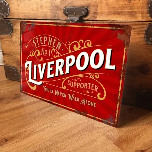 شخصية كرة القدم تسجيل لوحة معدنية خمر الرجعية