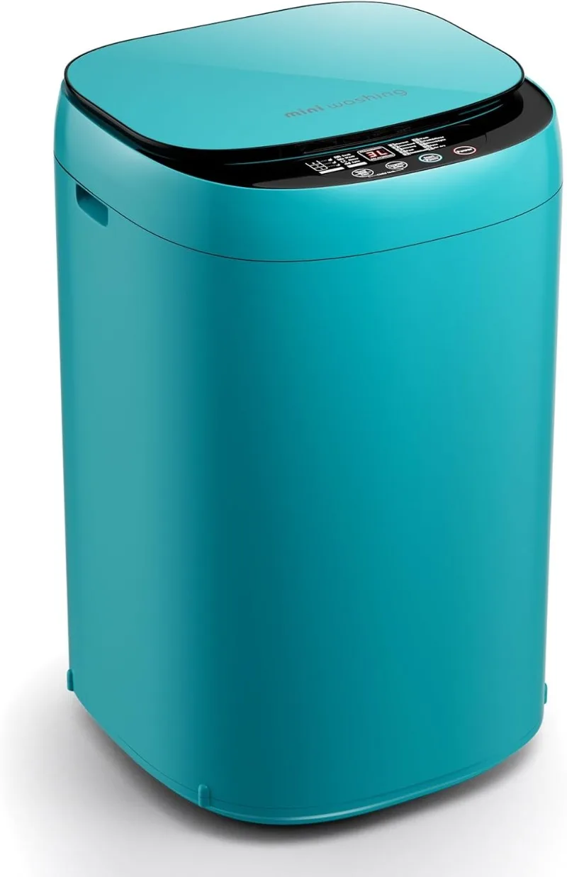 

Portable Washing Machine, 7.7lbs Capacity All-in-One Washer Spinner Combo w/Drain Pump, 3 Water Level, LED Display