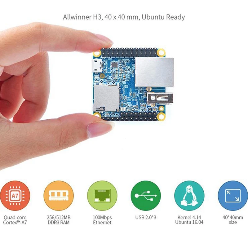 Nanopi NEO Open Source H3 Development Board+Heat Sink DDR3 RAM 512MB Quad-Core Cortex-A7 Ubuntu Openwrt Armbian