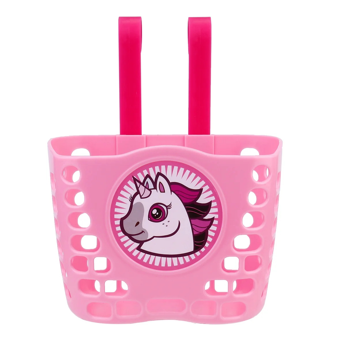 

Plastic Bike Basket Front Detachable Lightweight Handlebar Storage Basket for Outdoor Cycling Small Items Scratch Resistant