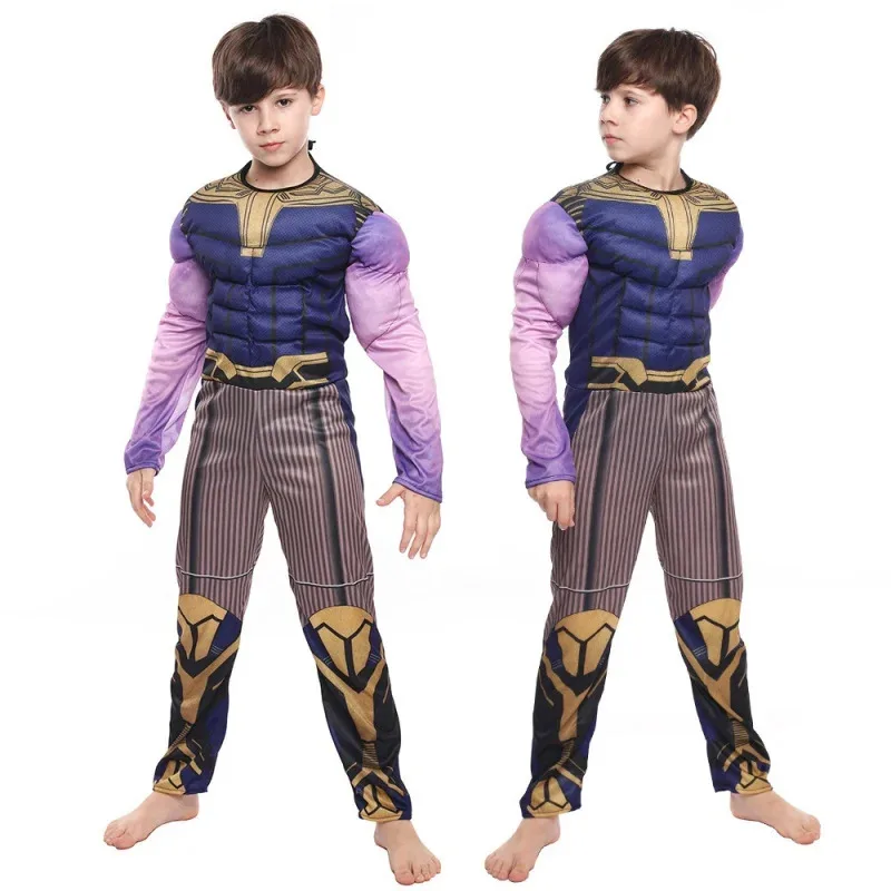 زي أفنجرز 4 ثانوس قناع للأطفال، قفازات تنكرية لحفلات المعركة النهائية