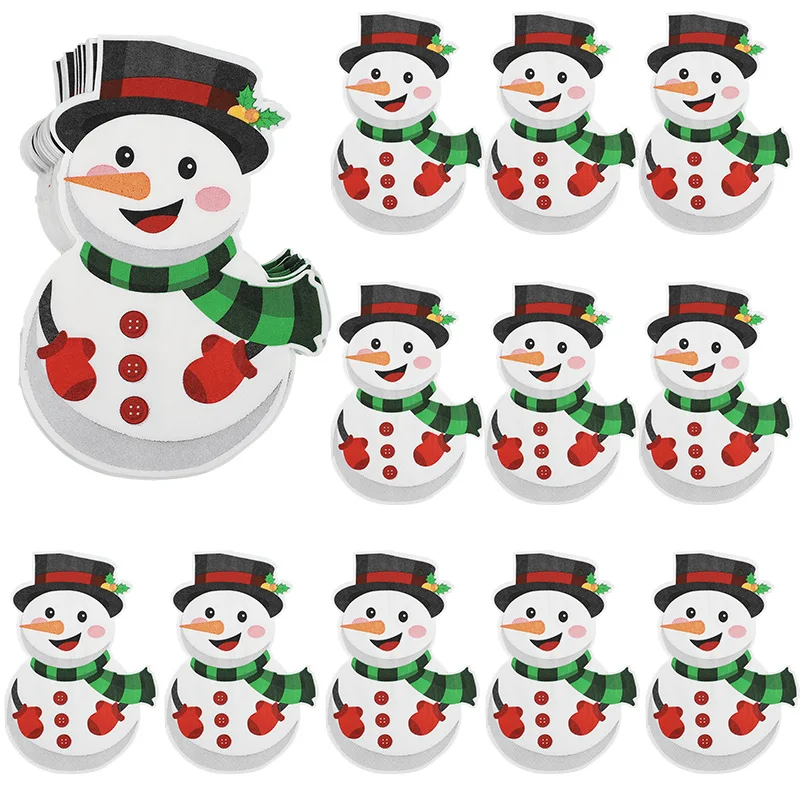 20/24 stücke Weihnachten Einweg Papier Servietten Cartoon Santa Claus Taschentücher 2026 Weihnachten Hause Tisch Dekoration Neue Jahr Party Liefert