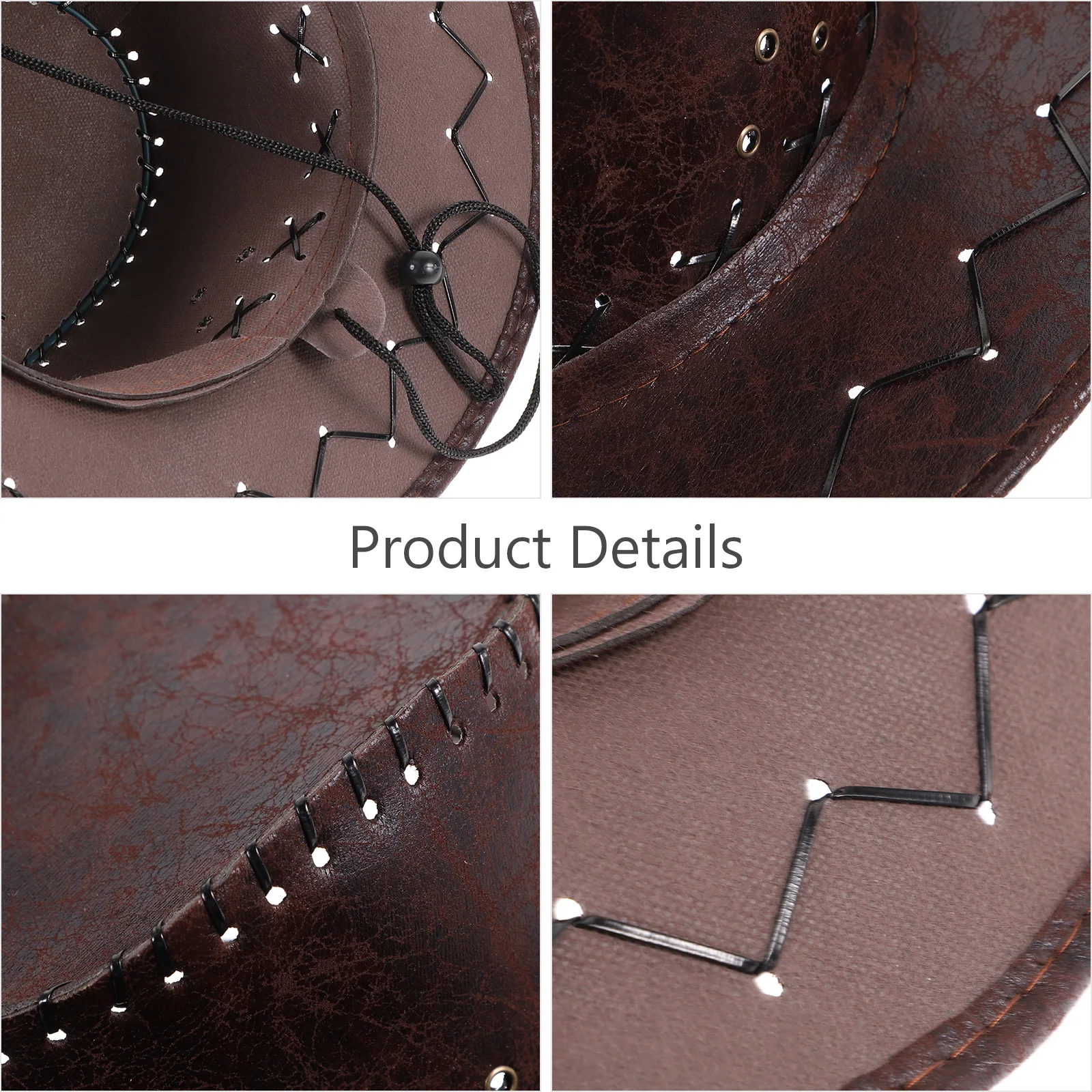 

Cowboy Hat Pink Costume Wide Brim Has Western Hats Festival Party Fancy Dress Western-style Man's