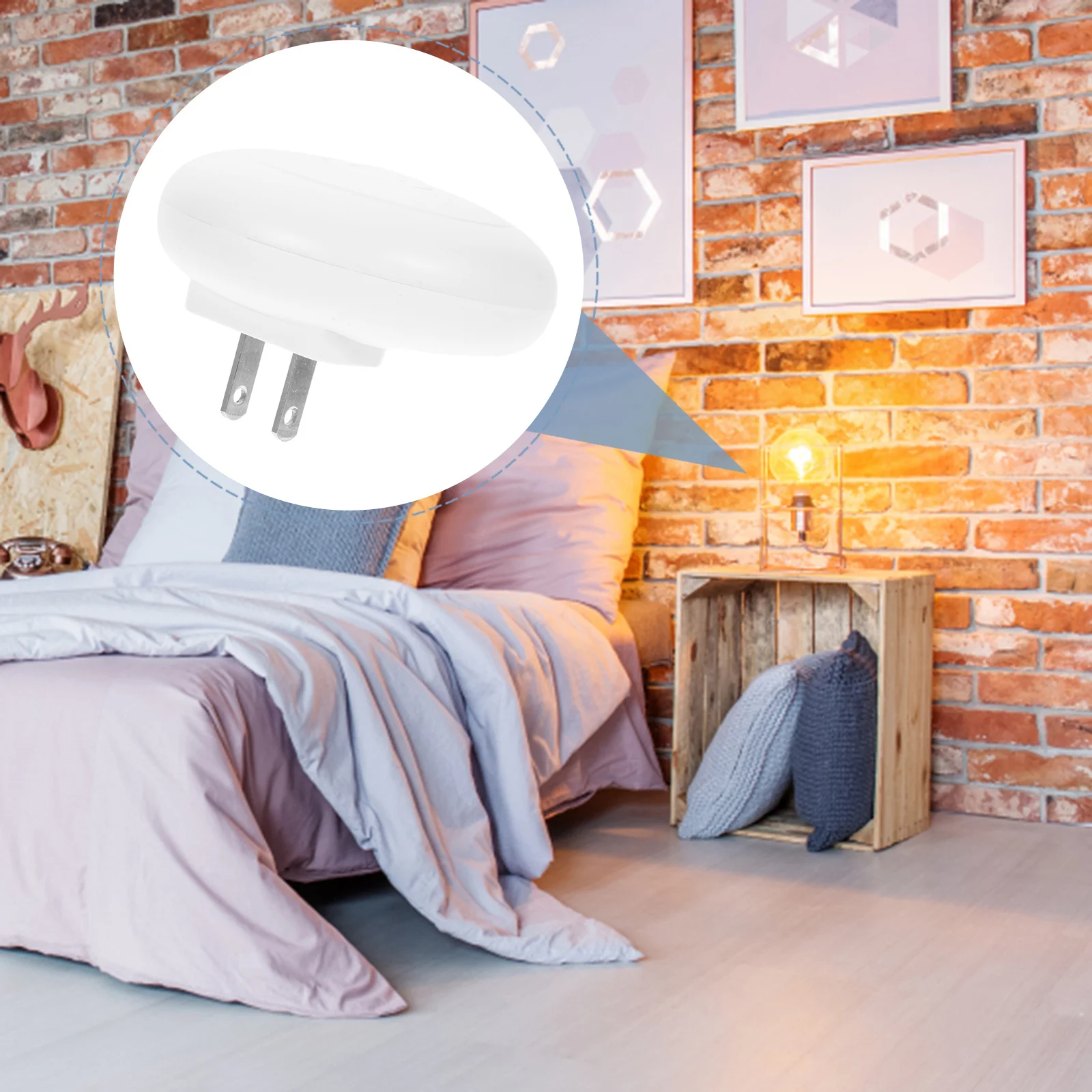 

1pc Light Plug In Small Night Night Lights Plug Into Wall Lamp For Bedroom Room Living Room Bedside Soft Glow
