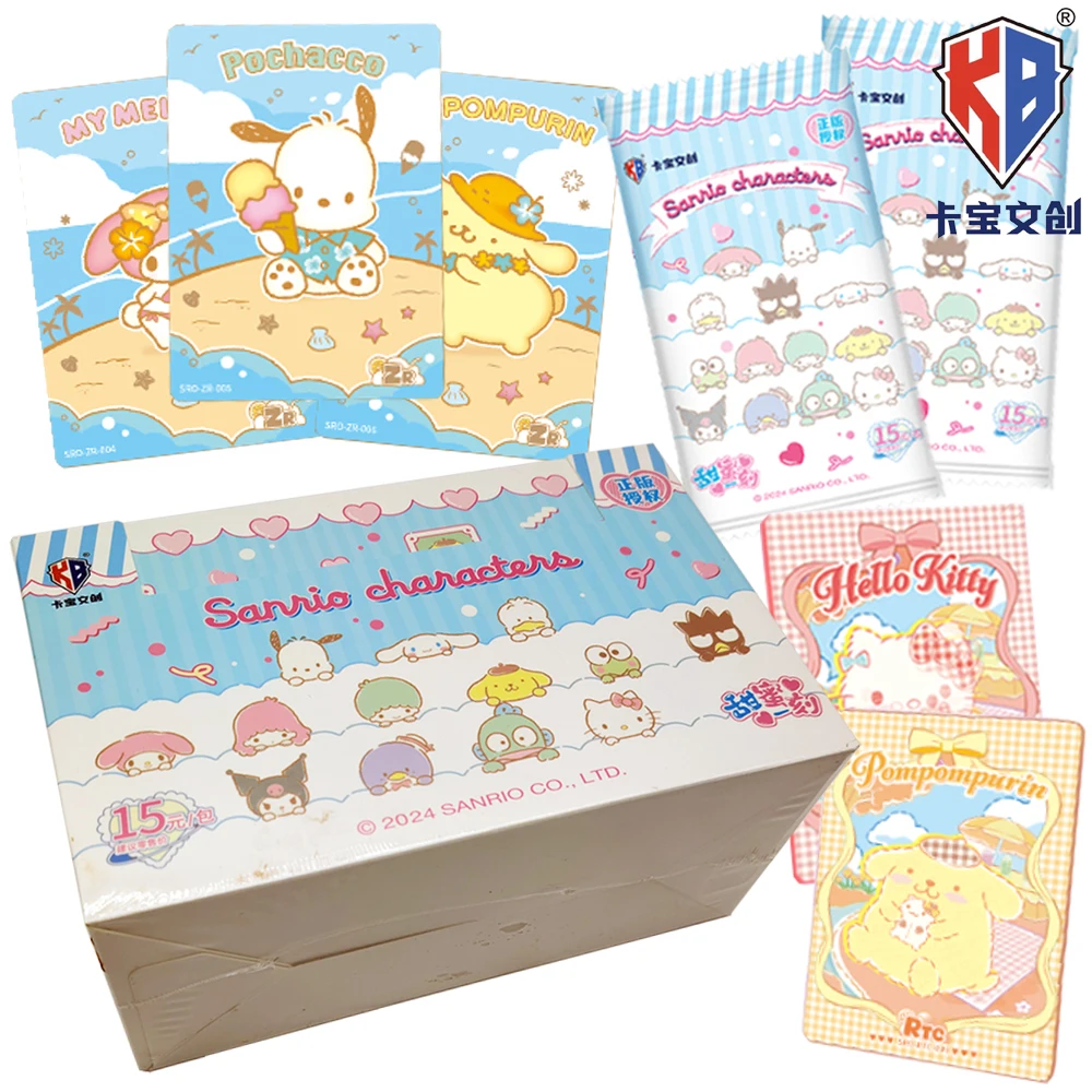 

Kabao Original Sanrio Collection Card Child's Like Cute Cartoon Image Star Family Exquisite Crystal Card Boys Girls Hobbies Gift