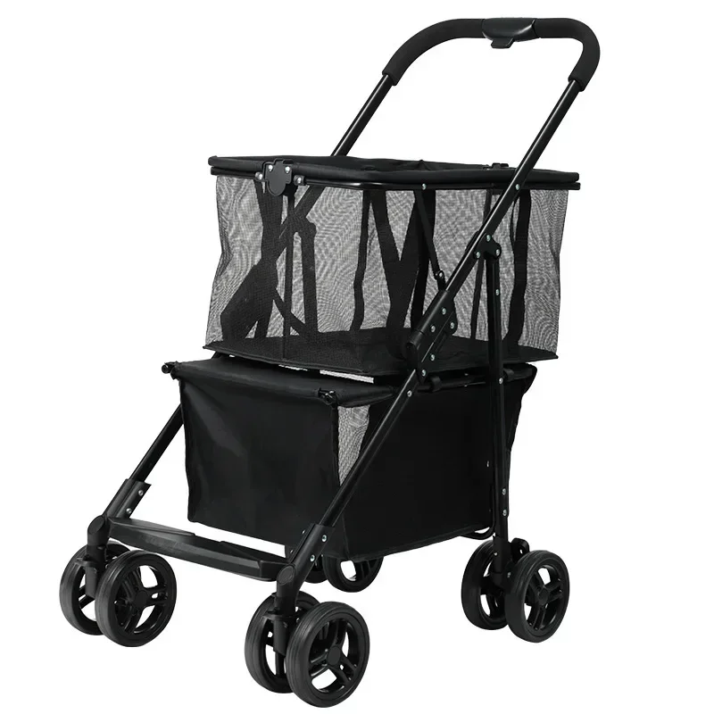 Camión de compras reutilizable barato, carrito plegable resistente, nuevo modelo de supermercado