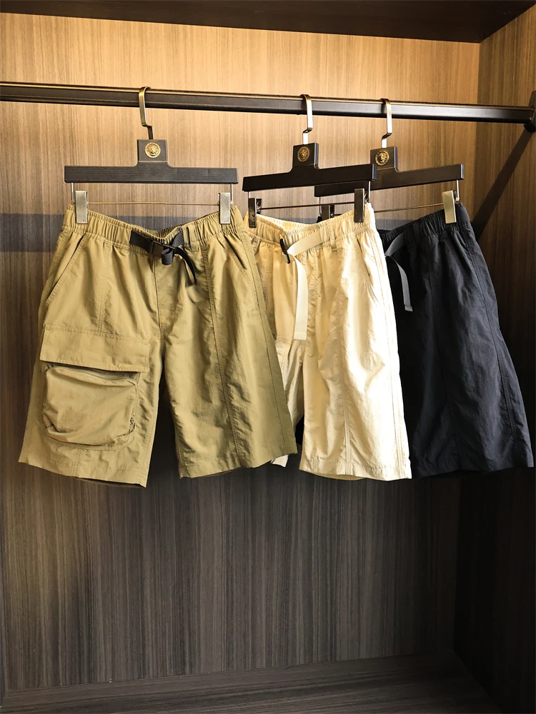 

Легкая уличная рабочая одежда, функциональные брюки, мужские повседневные прочные водонепроницаемые брюки длиной пять четвертей с множеством карманов