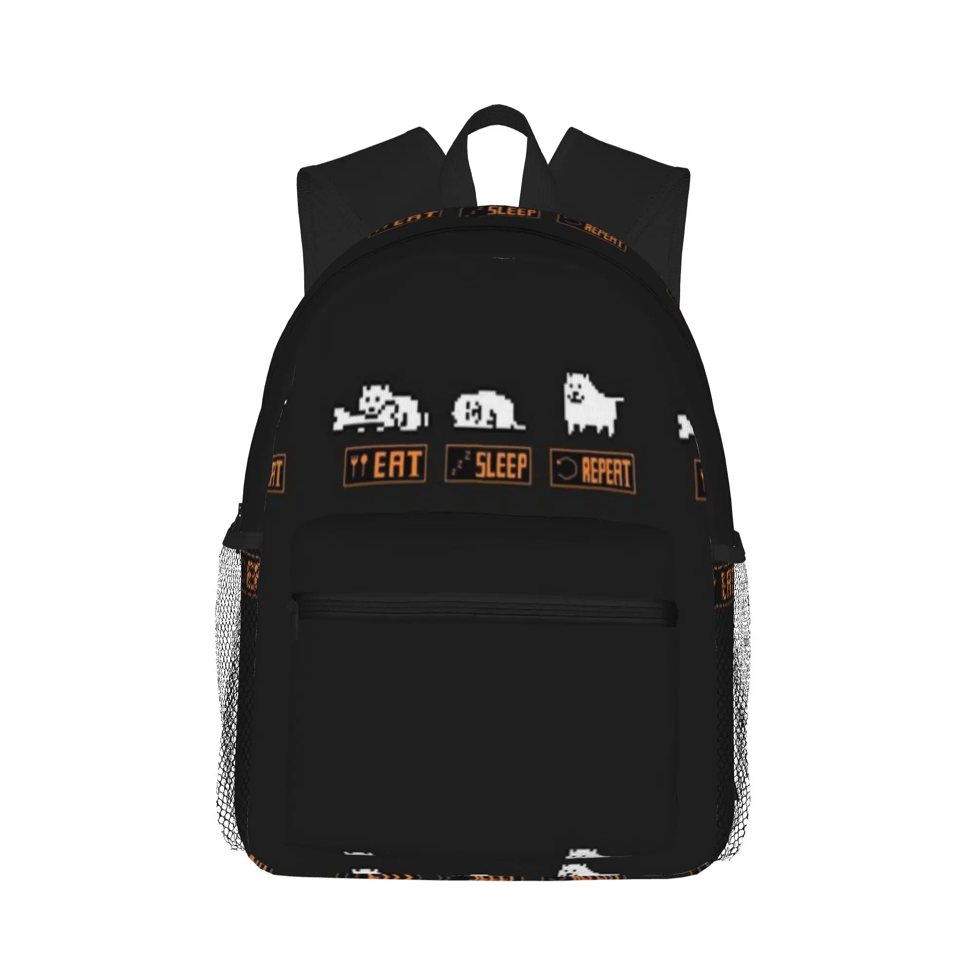 UNDERTALE ANNOYING DOG  EAT SLEEP REPEAT   Casual Backpack for Students and Adults Bag