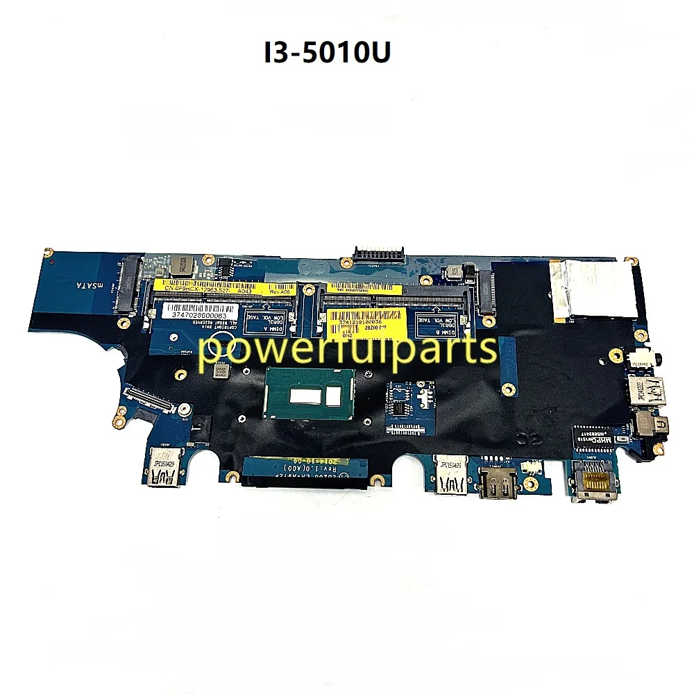 

Материнская плата для ноутбука Dell Latitude 12 7250 E7250 ZBZ00 LA-A972P 0F9HCX 0K2Y36 I3-5010U, встроенный процессор, работает хорошо