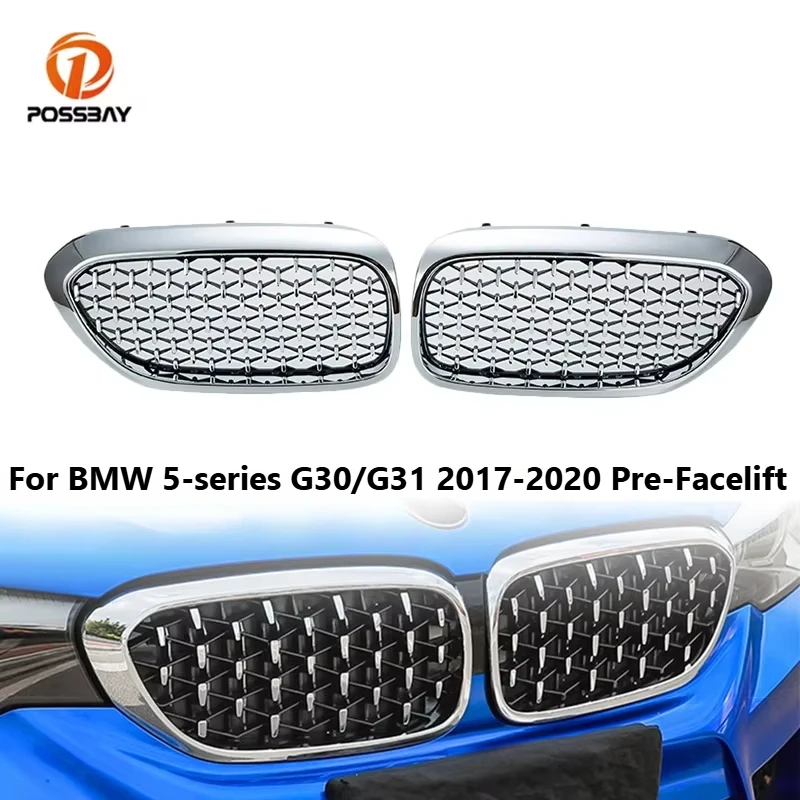 

1 Pair Car Front Kidney Grilles Racing Grille For BMW 5-series G30 Sedan G31 Wagon 2017 2018 2019 2020 Pre-Facelift Accessories