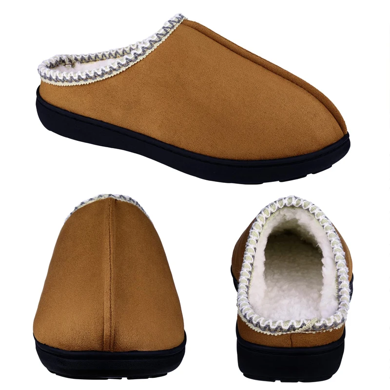 Pantofole in pelliccia Pallene uomo donna inverno Indoor Warm Slip-on Cotton SlidesPlush Mules suola in gomma antiscivolo con comode scarpe in pile