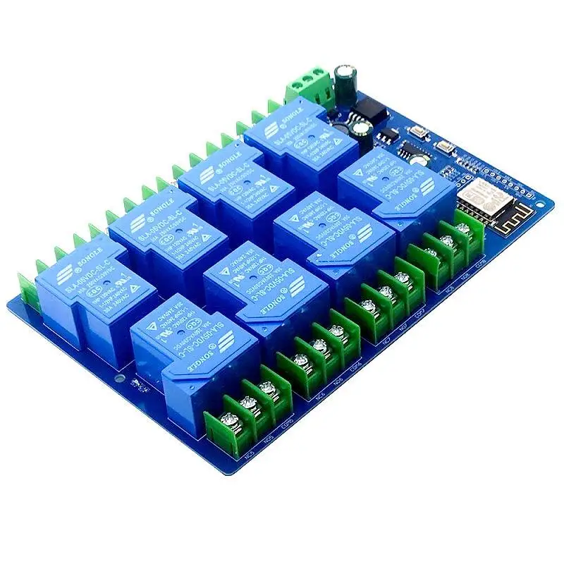 Imagem -04 - Módulo de Alimentação Esp8266 Placa de Desenvolvimento Esp12f Wifi Canais Módulo de Relé 30a dc 728 5v