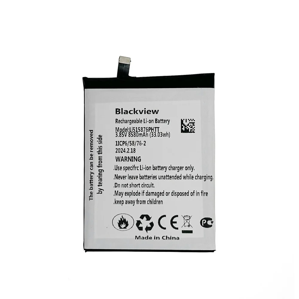 New Original Li515876PHTT BV6600 BL6600 8580mAh Replacement Battery For Blackview BV6600 BV6600pro Helio A25 With Free Tools