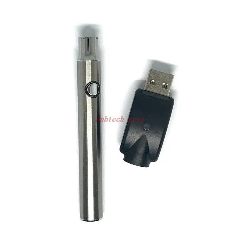 10 قطعة سخن VV Vape بطارية نفطة عدة 350mAh 3.4 فولت-3.7 فولت-4.0 فولت التسخين متغير الجهد مع شاحن USB لاسلكي Ecig القلم