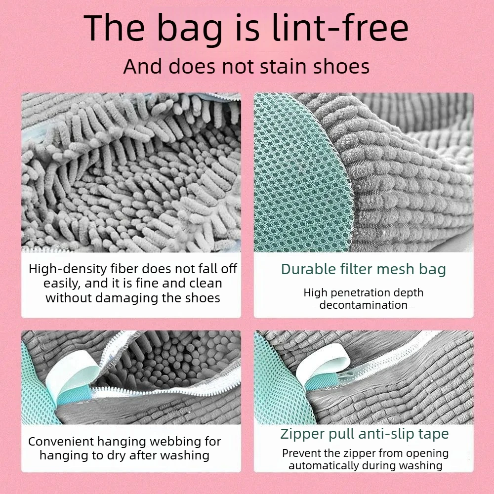 Machine Washing Special Shoe Washing Bag Anti-deformation Shoe Washing Mesh Bag Drum Washing Machine Lazy Shoe Washing Bag