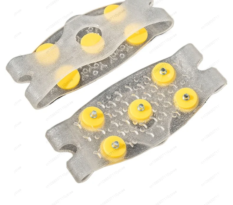 5-Point Anti-Slip Ice Cleats, Transparent Invisible Ice Grips for Shoes, Traction Crampons for Snow Ice & Slippery Surfaces