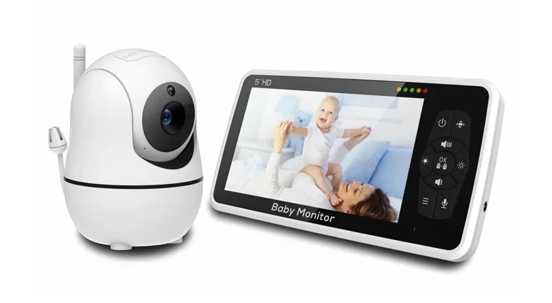 5'' 720P HD Infrared Camera Baby ECO BabyPhone Pan Tilt Two Way Audio Baby Camera with Video SM50