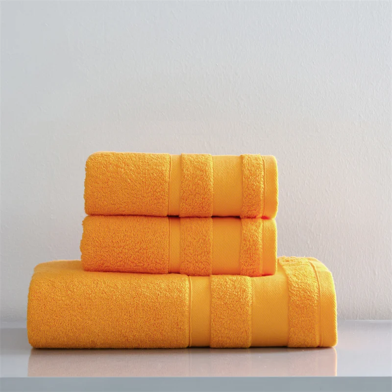 Combed Cotton Towel Set Cotton Bath Towel For Adults Bathroom Face Hand Towels Terry Washcloth Travel Sport Towels