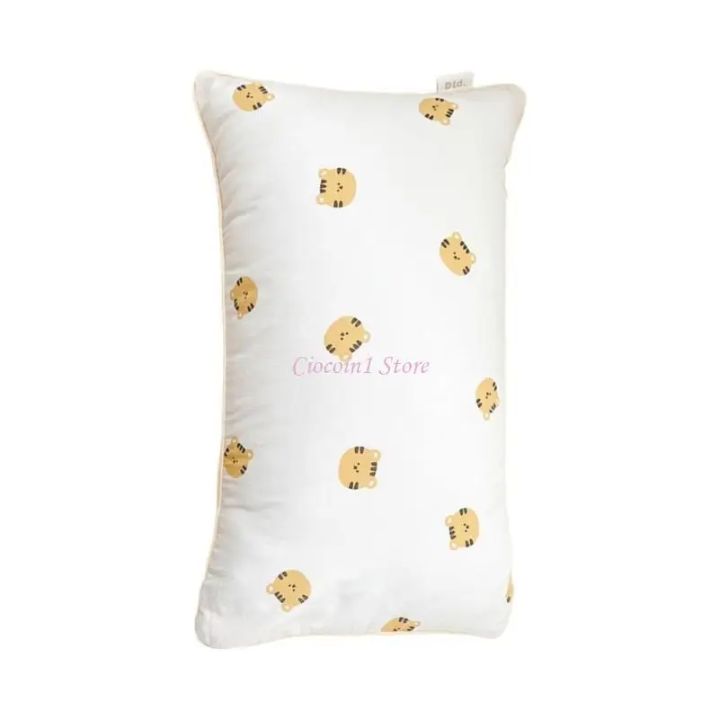 Y1UB 인쇄 동물 패턴 베개 슬립 신생아 베개 커버 면 베개 커버