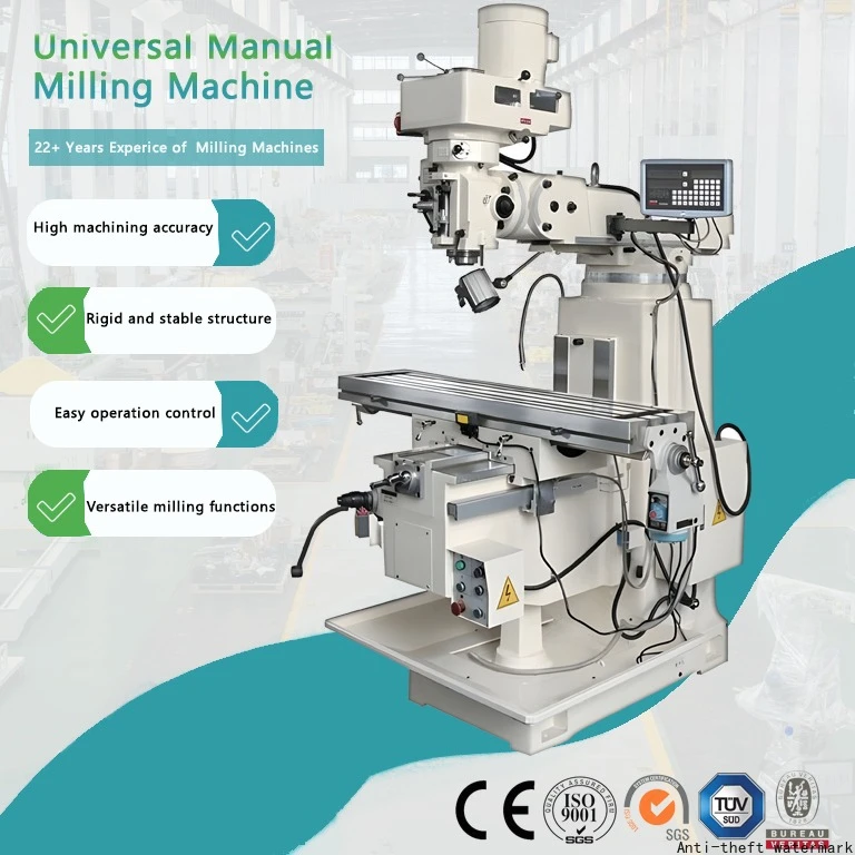 2026 Hot SellingHigh Precision Universal Metal Bench Desktop Fresadoras De Madera  Turret Milling Machine for Sale