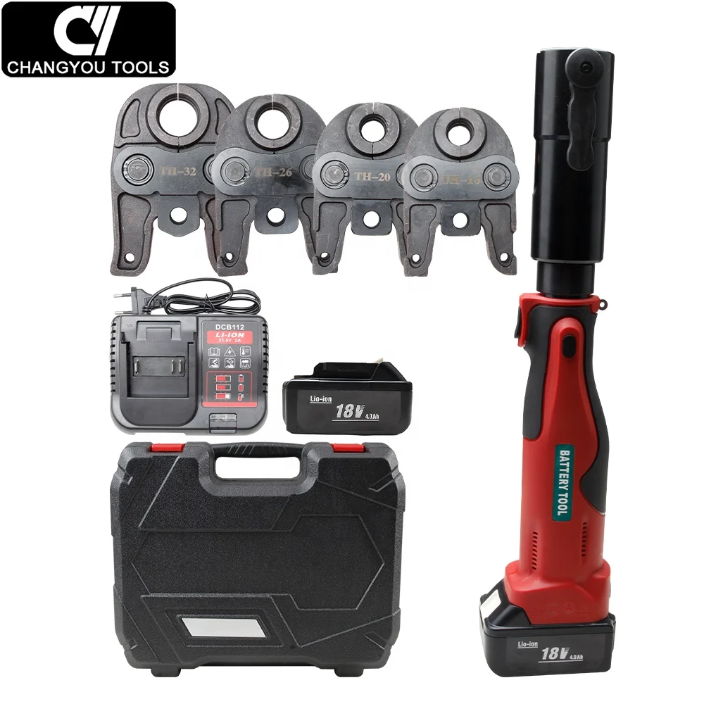 ES-1550 32kN Electric Hydraulic Battery Pipe Press Tool for Copper Pex Pipe Fitting