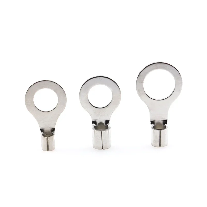 50Pcs RNB Copper Nose Cold Pressed Bare Wiring Terminal RNB1.25/2/3.5/5.5-3.2-4-5-6 Connector