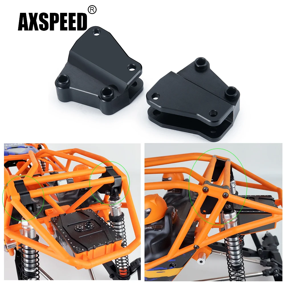 AXSPEED 알루미늄 합금 프론트 어퍼 충격 댐퍼 타워 마운트, 축 RBX10 AXI03005 1/10 RC 크롤러 자동차 모델 업그레이드 부품