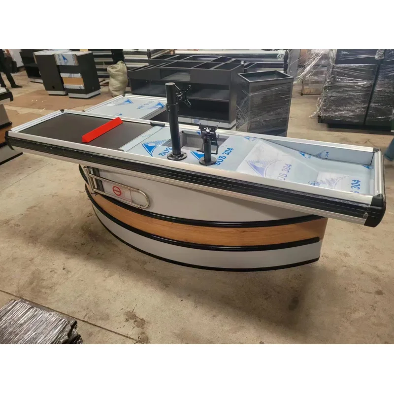 Caixa registadora personalizada do ferro do supermercado, processo eficiente do check-out, caixa registadora