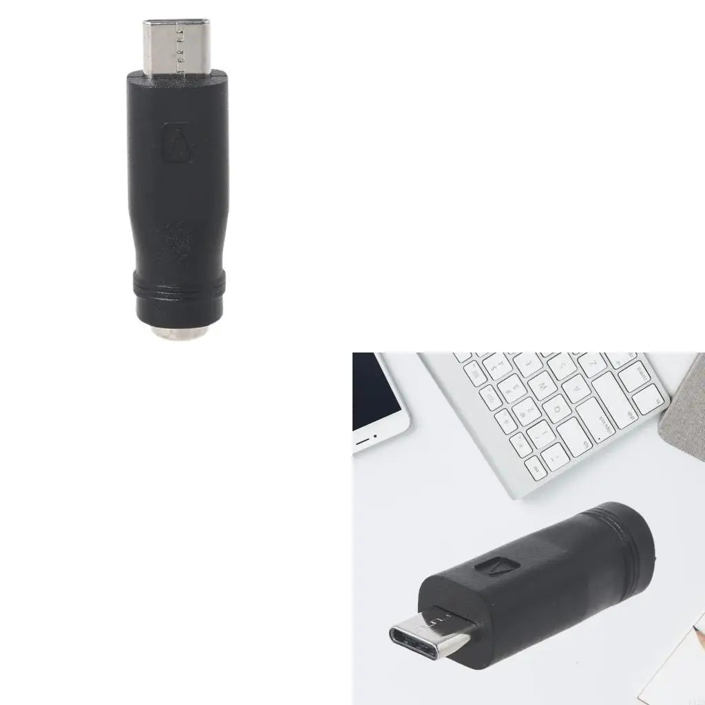 F42D 5.5x2.1mm Female to Type C USB C Male Adapter Power Adapter for Mobile Phone