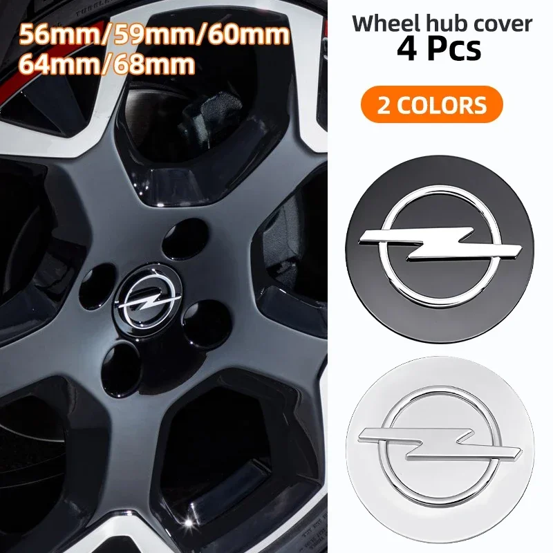 

56mm 59mm 60mm 64mm 68mm Car Wheel Center Covers Badge Sticker Stickers for Opel Astra Insignia Mokka Zafira Corsa Vectra Antara