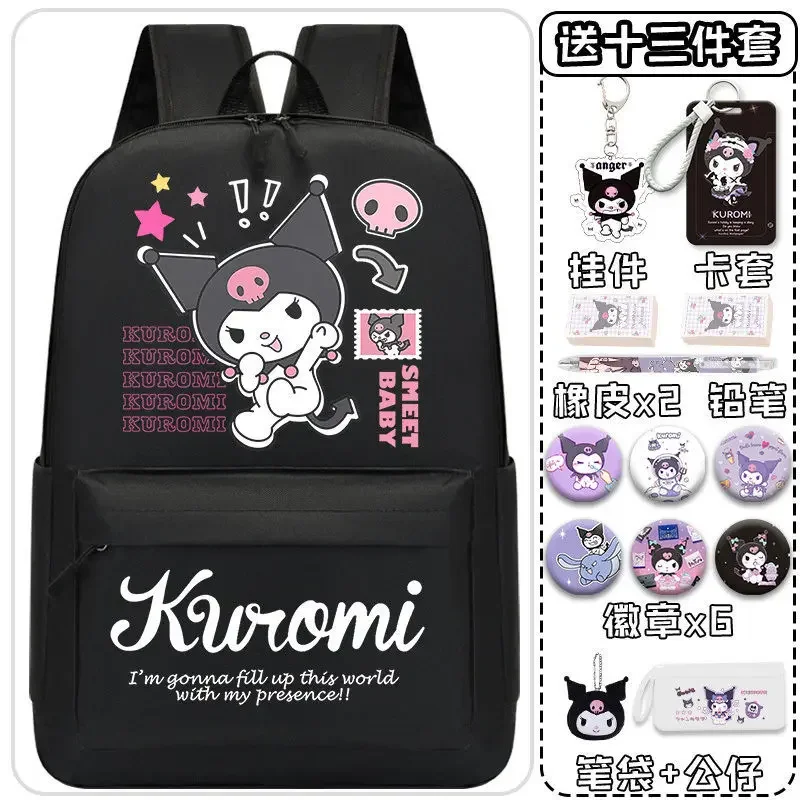 Sanrio-Clow M Schoolbag para Crianças, Mochila de Grande Capacidade Feminina, Reduzir Carga de Estudo, Proteção da Coluna, Novo