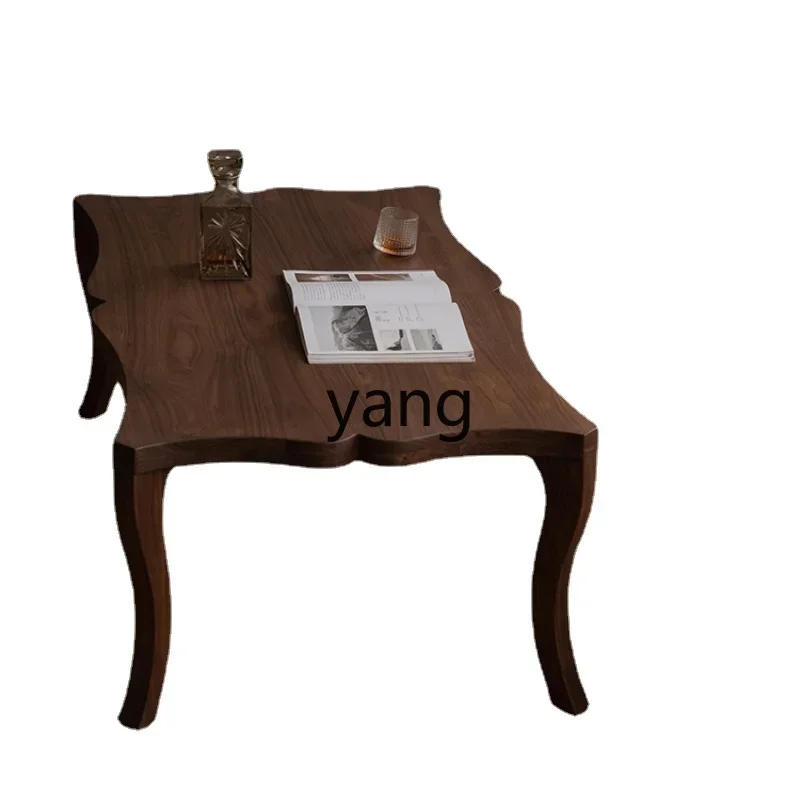 

CX Retro Style Solid Wood Taron Tea Table Shaped Living Room Mid-Ancient Rectangular Tea Table