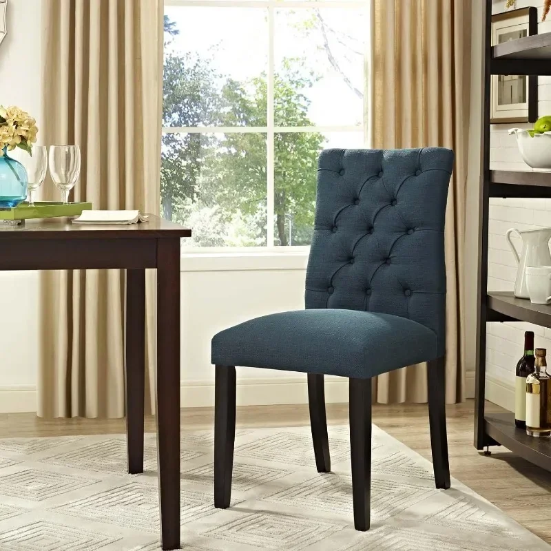 

Modern Tufted Button Upholstered Fabric Parsons, Dining Chair