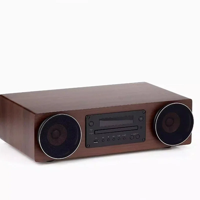 Solid wood retro HIFI wireless bluetooth sound system CD playback high fidelity