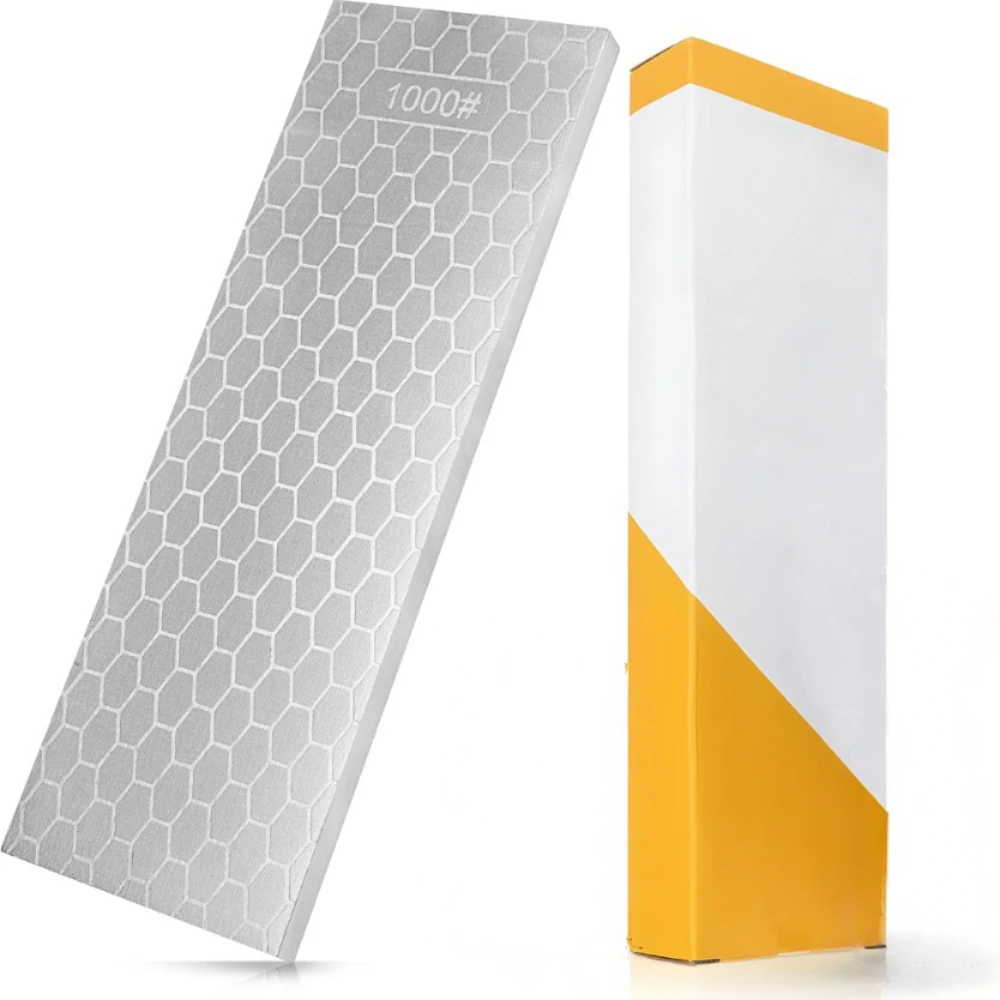 Heavy Duty Diamond Sharpening Stone Set, 2-Sided 1000 Grit/Coarse 400 Grit Sharpening Plate, Fast & Efficient Knife Sharpener