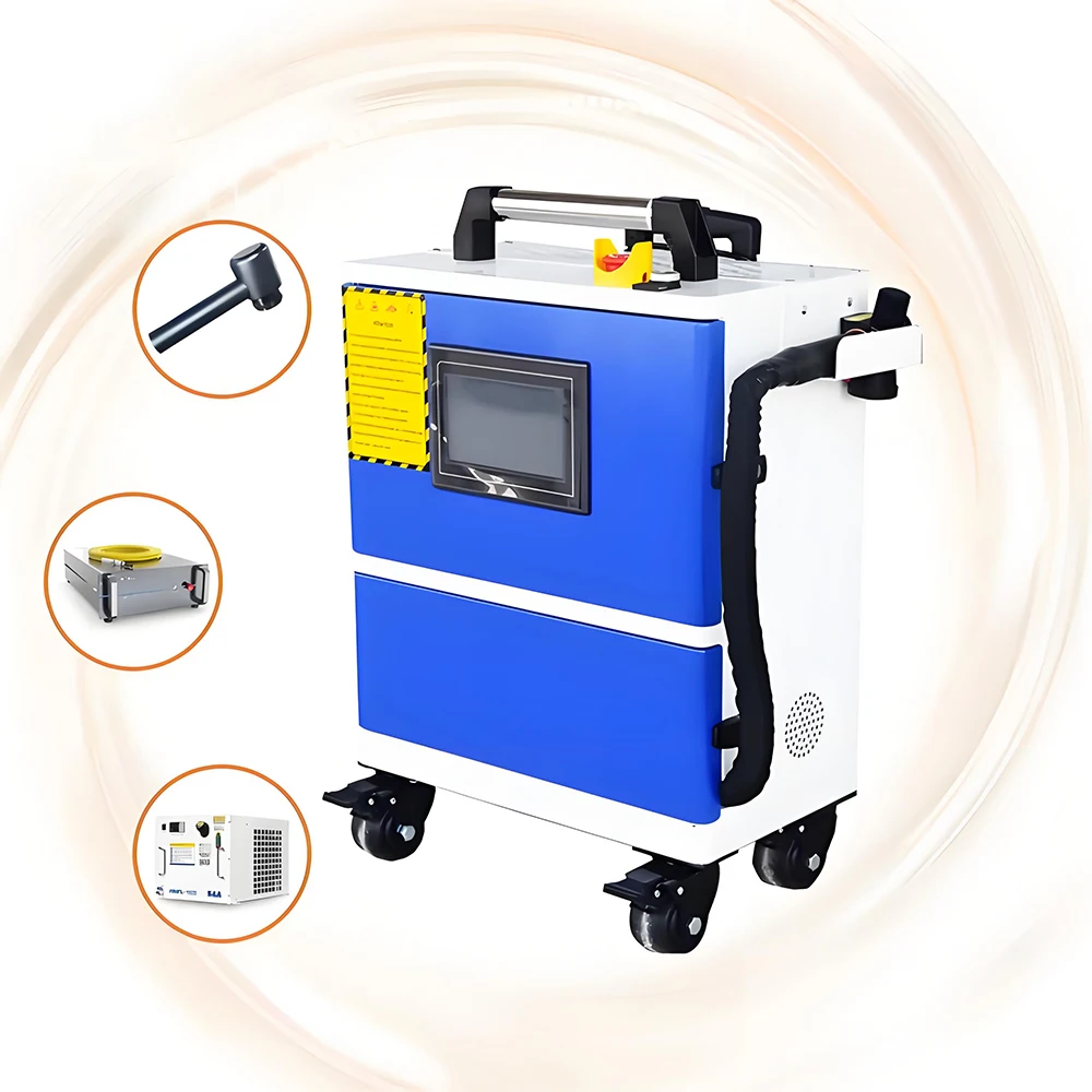 200 واط 300 واط 500 واط 1000 واط آلة التنظيف بالليزر النبضي لطلاء الخشب الحجر المعادن الليزر الأنظف #2