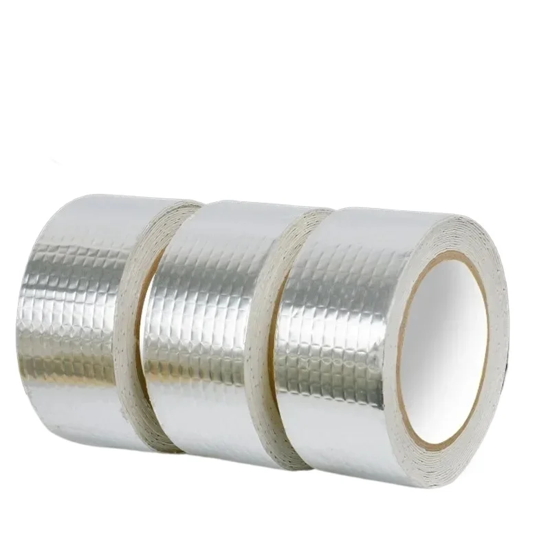 Waterproof Tape High Temperature Resistance Aluminum Foil Thicken Butyl Tape Wall Pool Roof Crack Duct Repair Sealed Self Tape